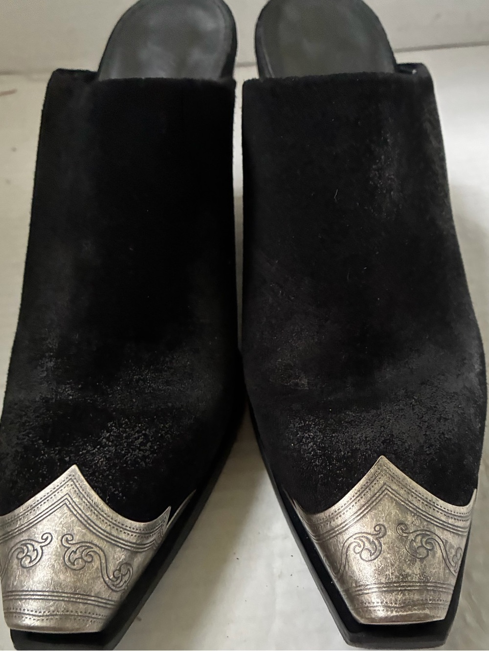 Free People Brayden Western Mule Boots Size 38 Preowned